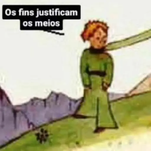 Figurinhas Os fins justificam os meios para whatsapp