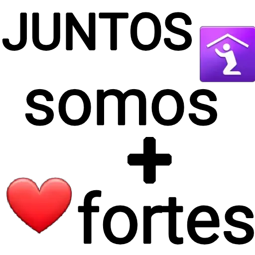 Figurinhas Juntos somos mais fortes para whatsapp