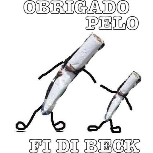 Figurinhas Obrigado pelo fi di beck para whatsapp