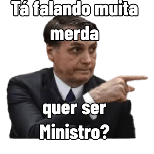 Figurinhas Quer ser ministro para whatsapp