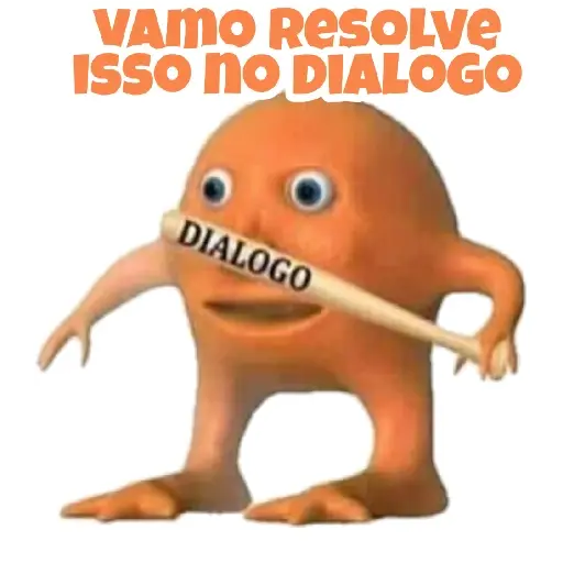 Figurinhas Vamos resolver isso no dialogo para whatsapp