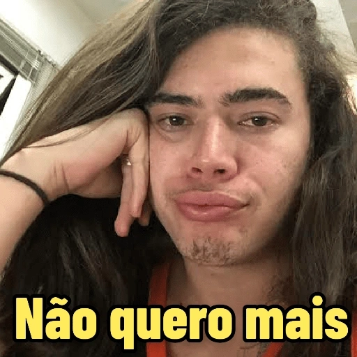Figurinhas Nao quero mais para whatsapp