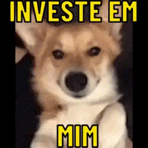 Figurinhas Investe em mim para whatsapp