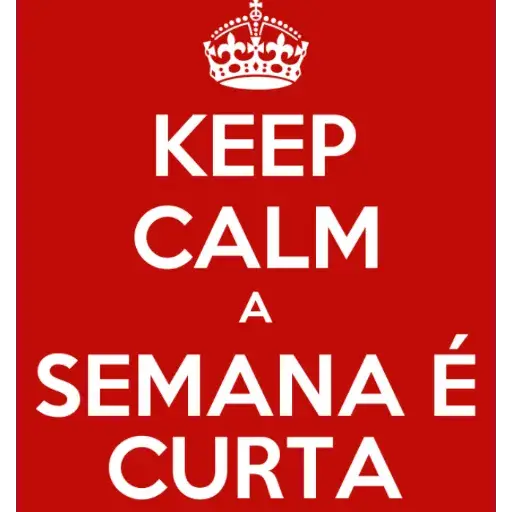 Figurinhas Semana curta para whatsapp