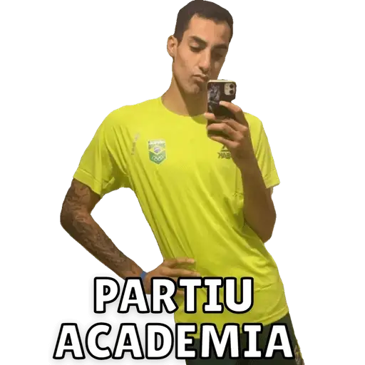 Figurinhas Partiu academia para whatsapp