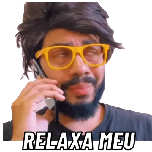 Figurinhas Relaxa meu para whatsapp