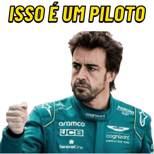 Figurinhas Fernando Alonso para whatsapp
