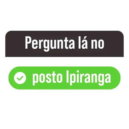Figurinhas Pergunta la no posto ipiranga para whatsapp
