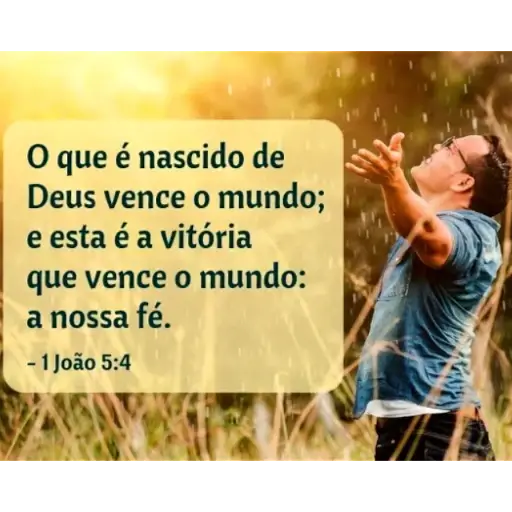 Figurinhas Joao 5:4 para whatsapp