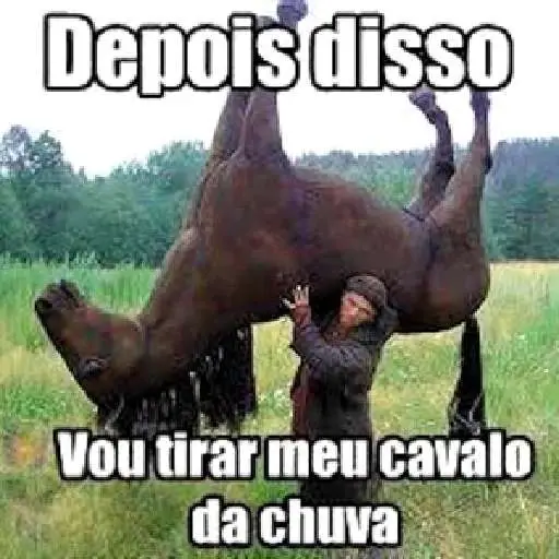 Figurinhas Tirar o cavalinho da chuva para whatsapp