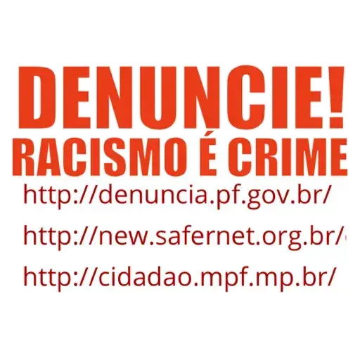 Figurinhas Racismo nao para whatsapp