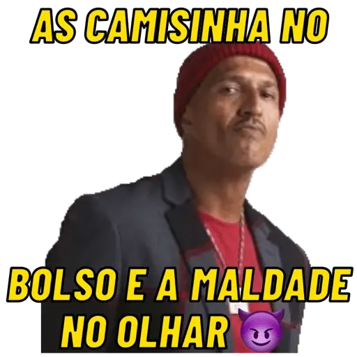 Figurinhas Maldade no olhar para whatsapp