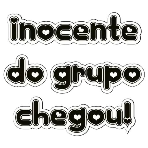 Figurinhas Inocente do grupo chegou para whatsapp