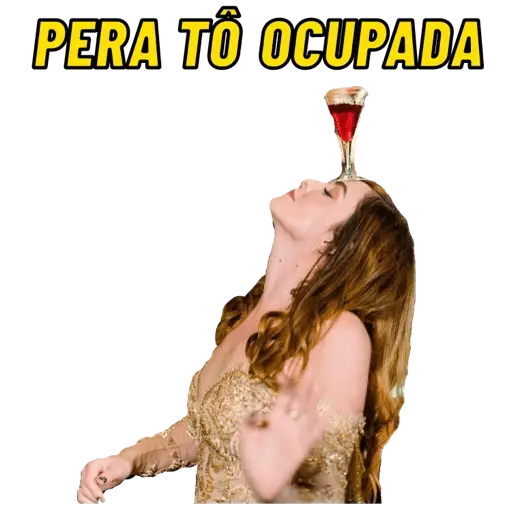 Figurinhas Pera to ocupada para whatsapp