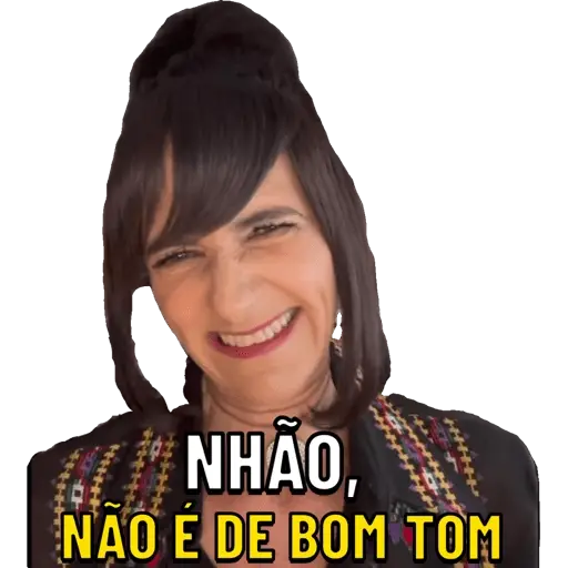 Figurinhas Nao e de bom tom para whatsapp
