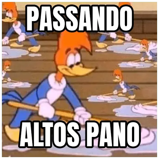 Figurinhas Passando pano para whatsapp