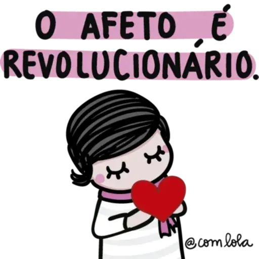 Figurinhas Afeto e revolucionario para whatsapp