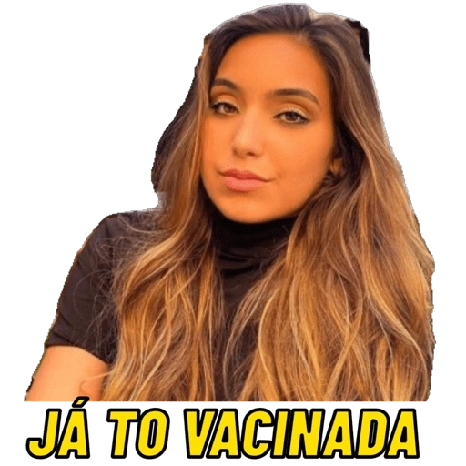 Figurinhas Vacinada para whatsapp