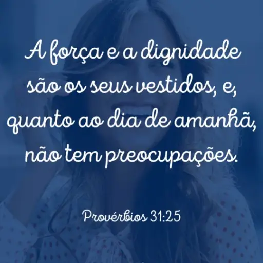 Figurinhas Proverbios 31:25 para whatsapp