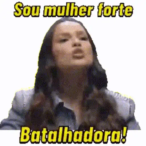 Figurinhas Sou mulher forte para whatsapp