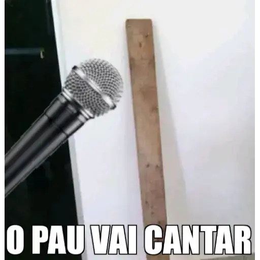Figurinhas Pau vai cantar para whatsapp