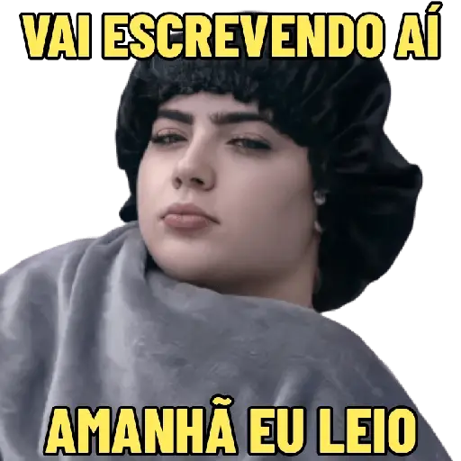 Figurinhas Vai escrevendo para whatsapp