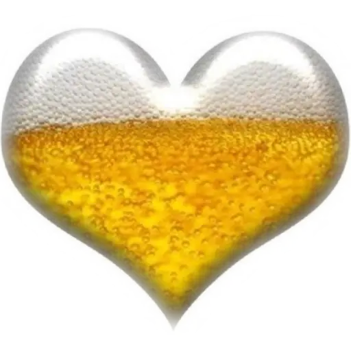 Figurinhas Coracao de cerveja para whatsapp
