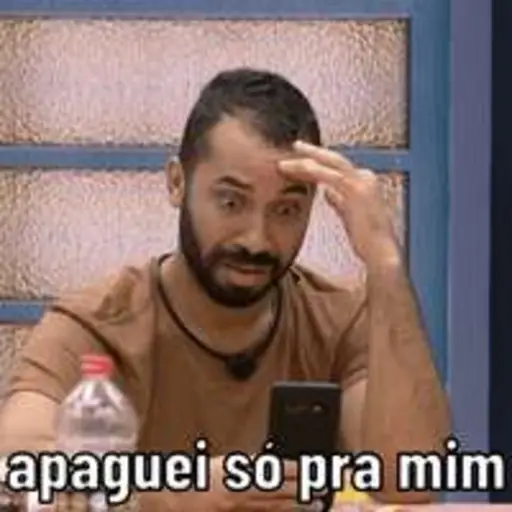 Figurinhas Apaguei so pra mim para whatsapp