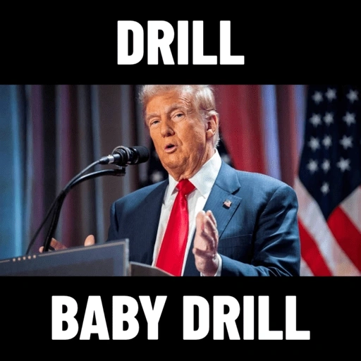 Figurinhas Drill baby drill para whatsapp