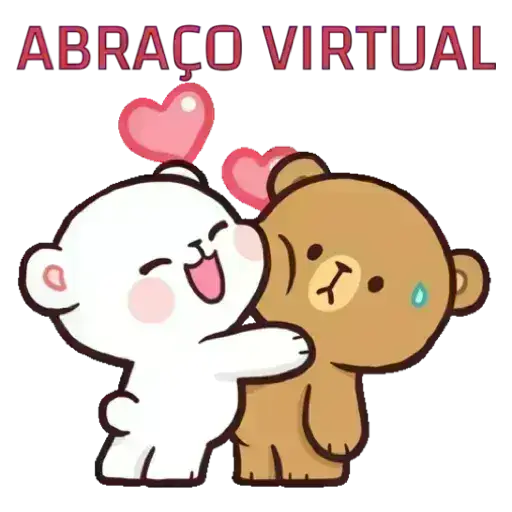 Figurinhas Abraco virtual para whatsapp